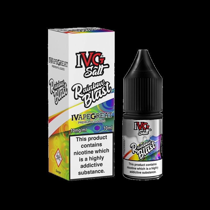 Rainbow Blast 10ml Nicotine Salt E-Liquid by IVG