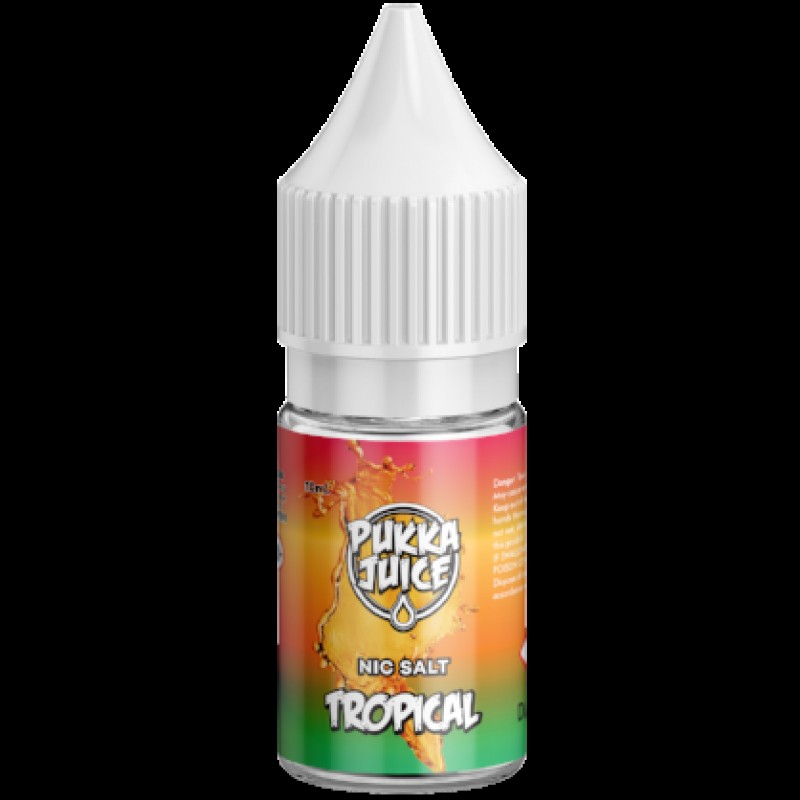 Tropical 10ml Nicotine Salt E-Liquid by Pukka Juice