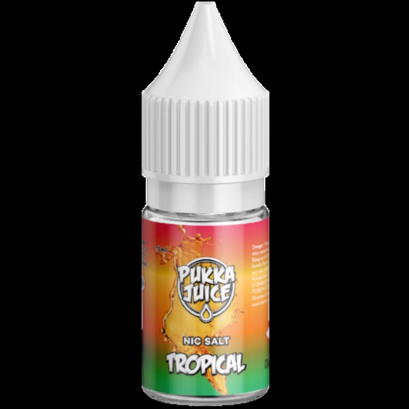 Tropical 10ml Nicotine Salt E-Liquid by Pukka Juic...