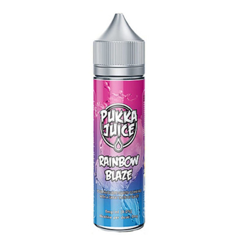 Rainbow Blaze 50ml Shortfill E-Liquid by Pukka Jui...