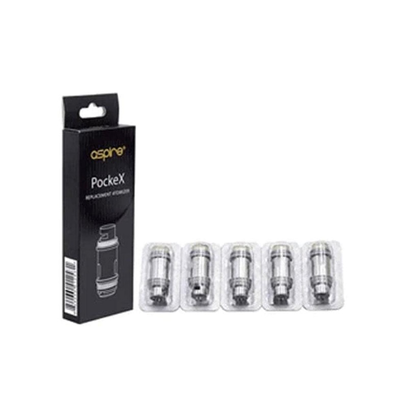 Aspire pockex coils| 5 packs Available in 0.6/1.2Ω