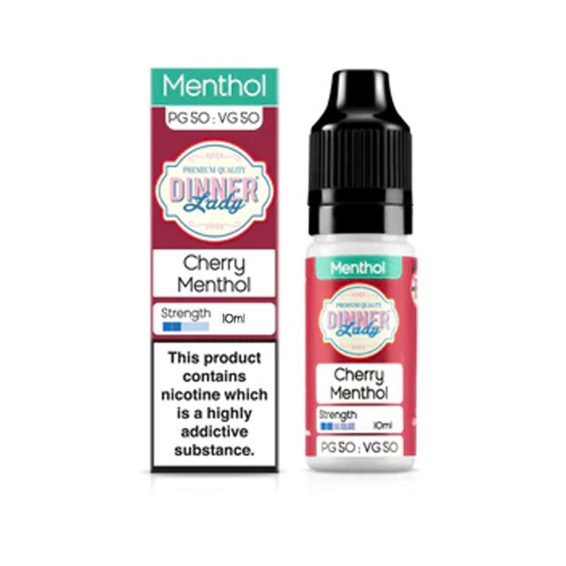 Dinner Lady Menthol 10ml Nic Salt E Liquid Cherry ...