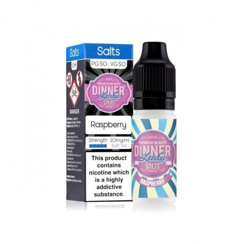 Raspberry 10ml Nic Salt E Liquid by Dinner Lady