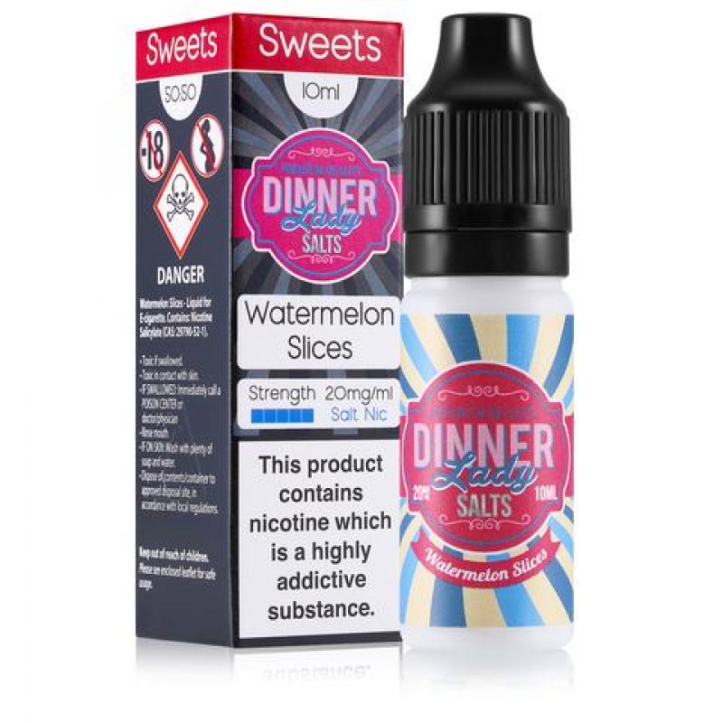 Watermelon Slices 10ml Nic Salt E-Liquid by Dinner...