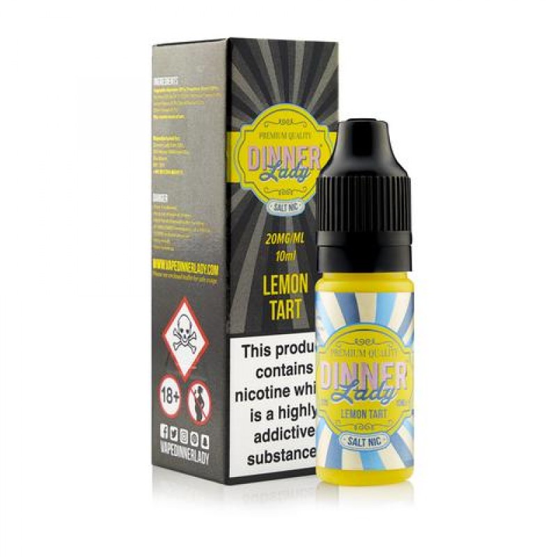 Lemon Tart 10ml Nic Salt E-Liquid by Dinner Lady