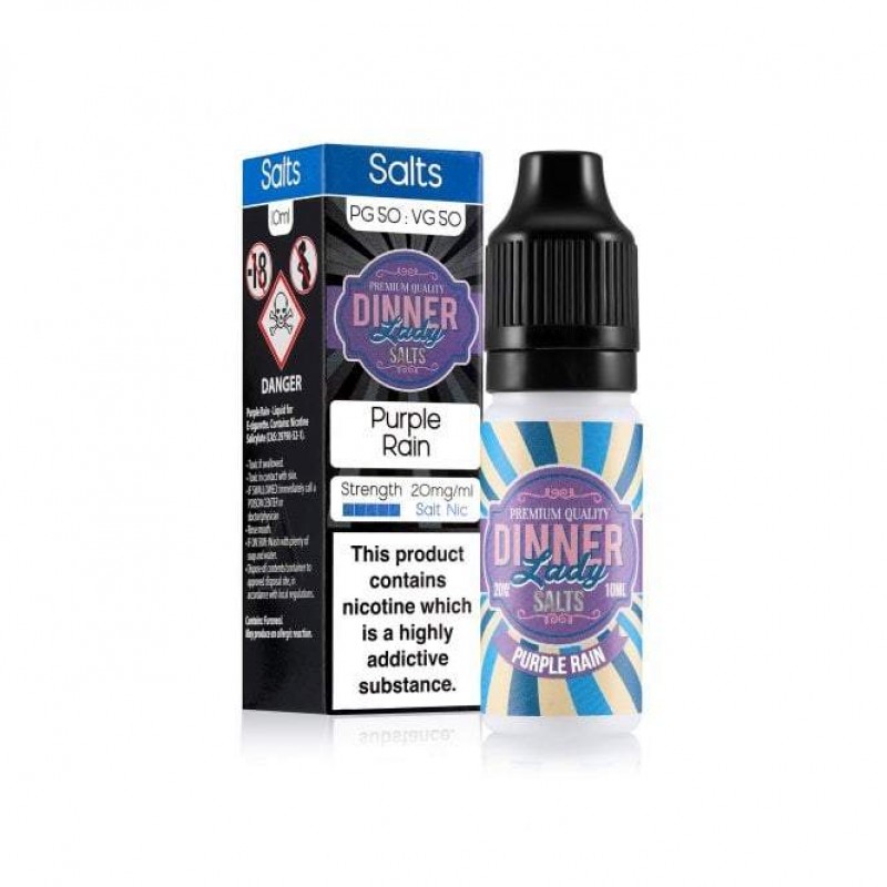 Purple Rain 10ml Nic Salt E Liquid by Dinner Lady